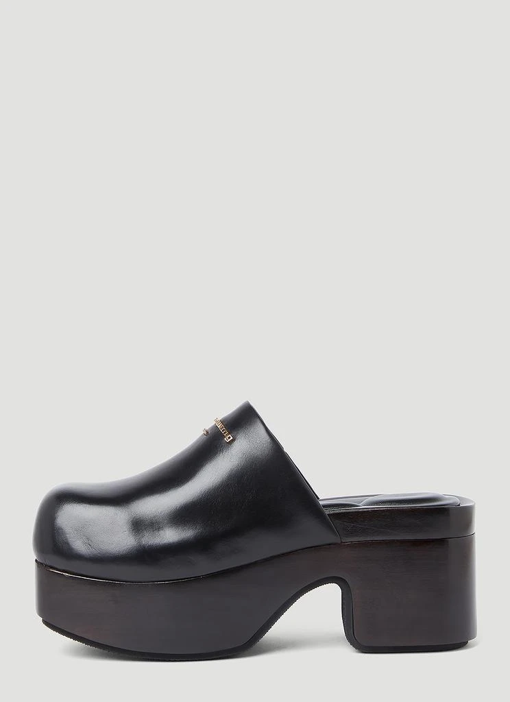 商品Alexander Wang|Zoe Leather Clogs,价格¥2597,第3张图片详细描述