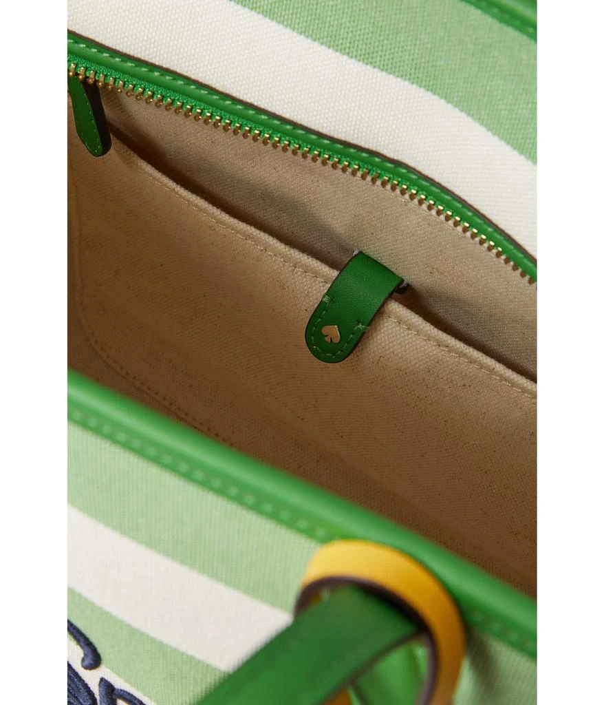 商品Kate Spade|Market Cabana Canvas Medium Tote,价格¥674,第3张图片详细描述
