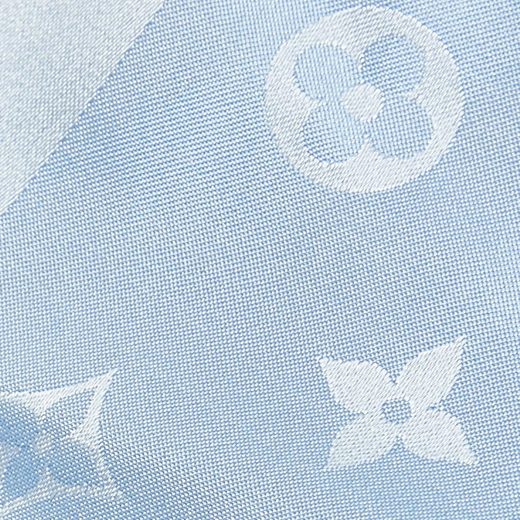 商品[二手商品] Louis Vuitton|Louis Vuitton Light Blue Monogram Silk Stole,价格¥3195,第3张图片详细描述