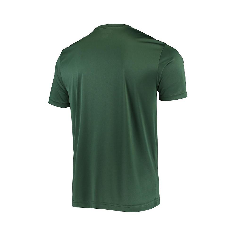 Men's Green Michigan State Spartans Wordmark Slash T-shirt商品第4张图片规格展示