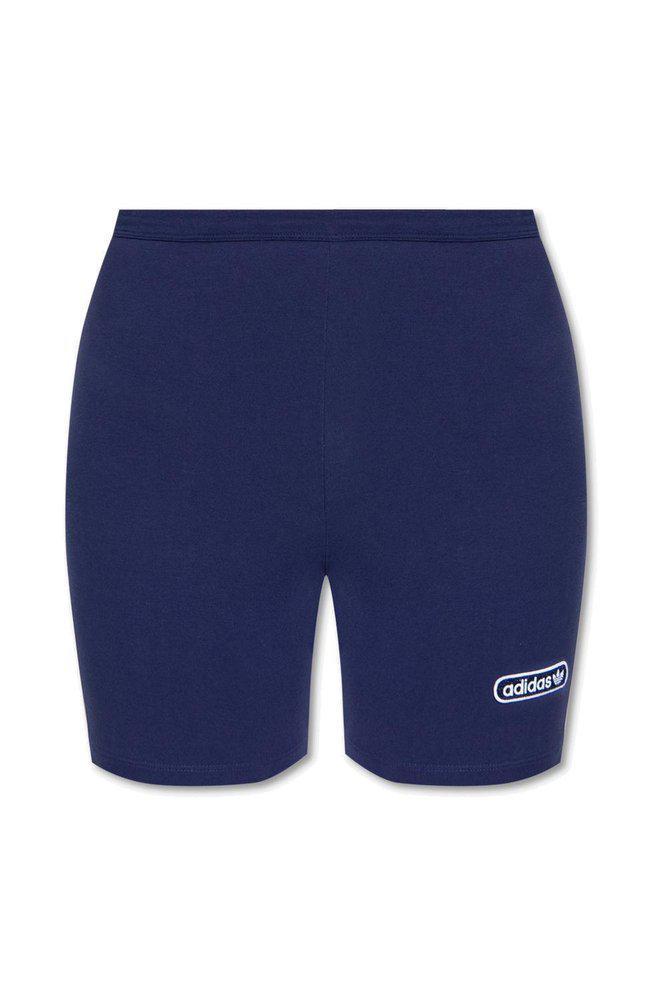 商品Adidas|Adidas Originals High-Waist Logo Patch Shorts,价格¥94,第1张图片