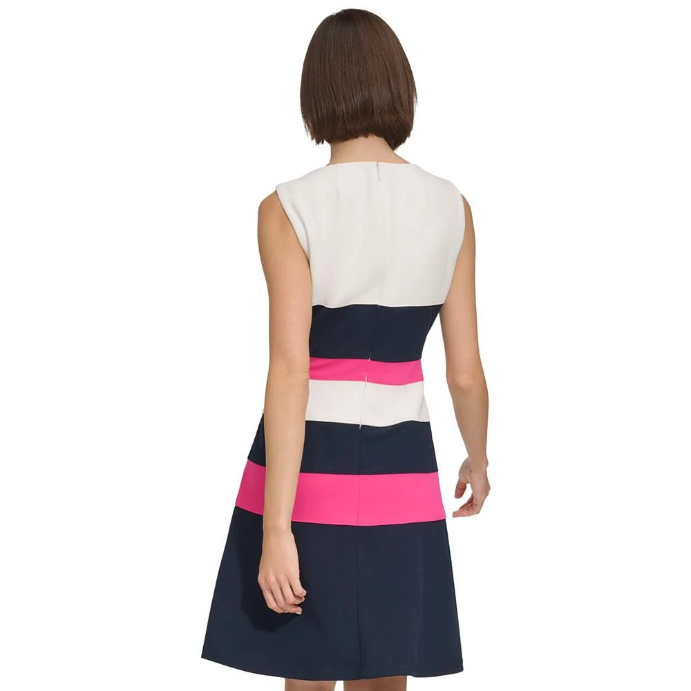 商品Tommy Hilfiger|Women's Colorblocked Scuba Crepe Sleeveless Dress,价格¥602,第2张图片详细描述