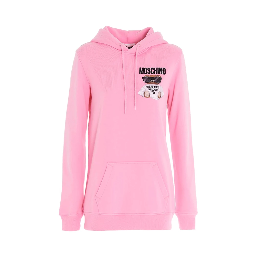 商品[国内直发] Moschino|MOSCHINO 女士粉色连帽卫衣 V1709-5527-1222,价格¥1413,第1张图片