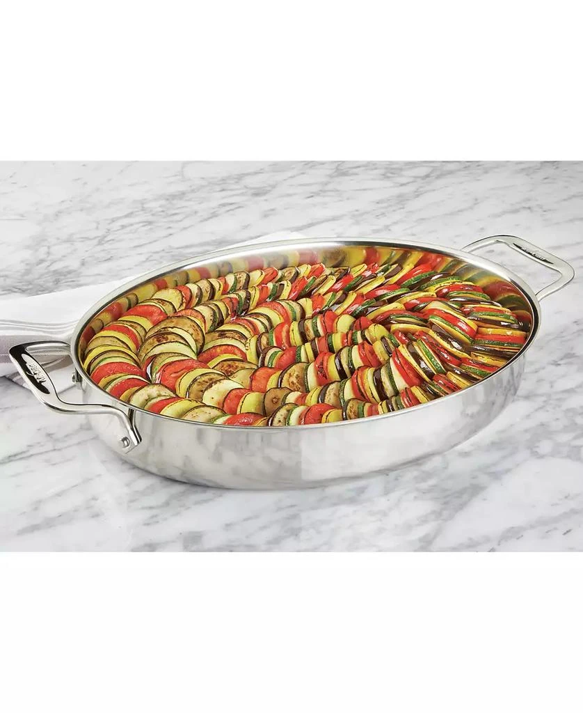 商品All-Clad|Stainless Steel 15" Oval Baker & Pot Holder Set,价格¥532,第2张图片详细描述