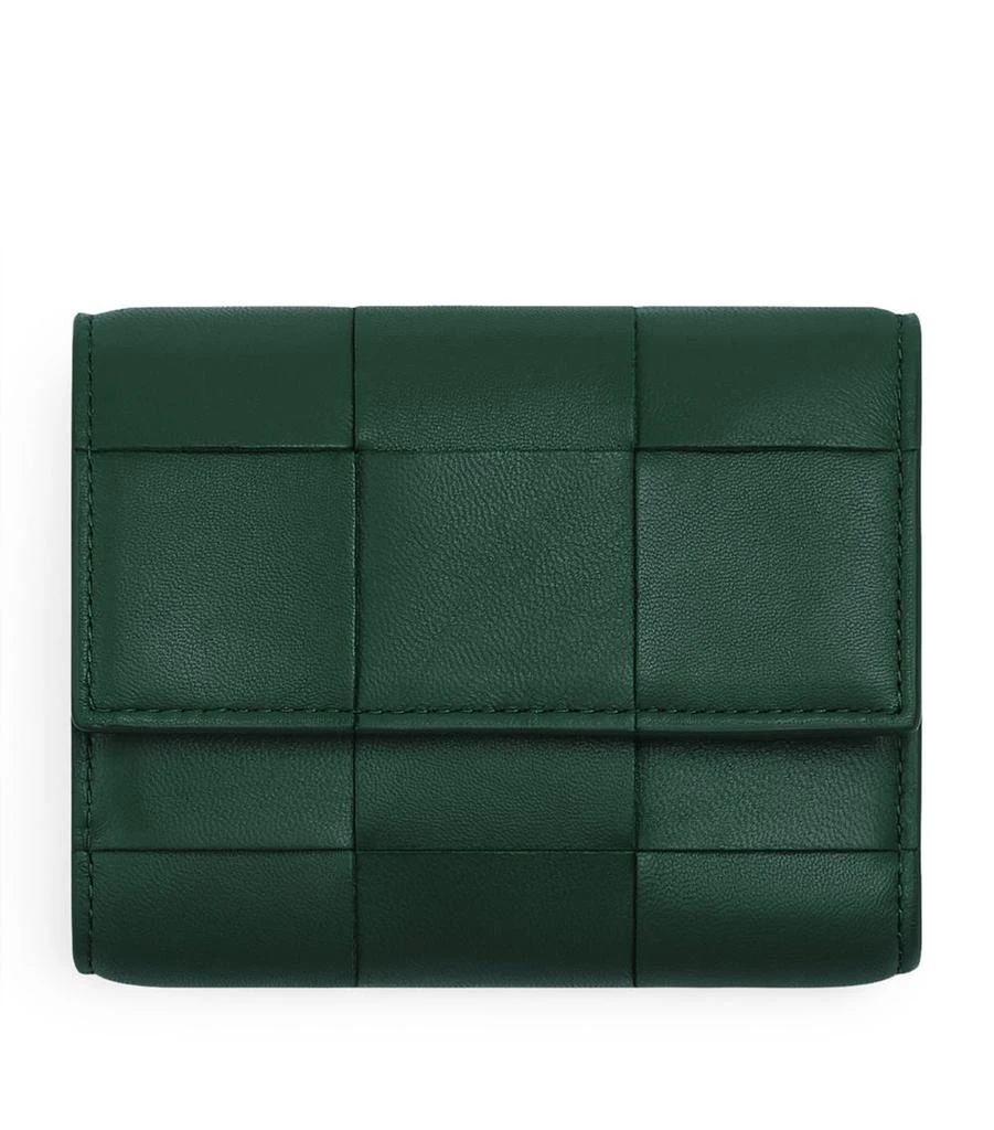 商品Bottega Veneta|Leather Intreccio Trifold Wallet,价格¥5170,第1张图片