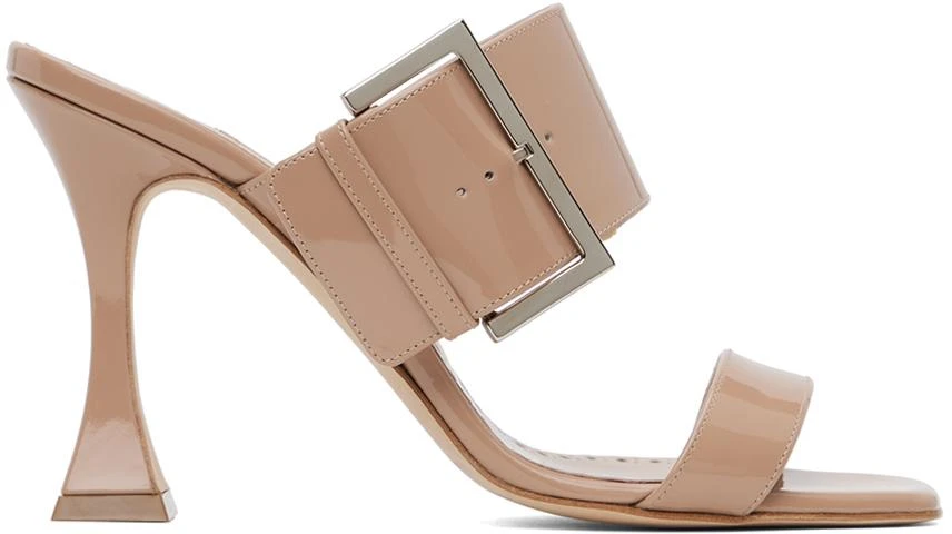 商品Manolo Blahnik|Beige Arremu Heeled Sandals,价格¥2161,第1张图片