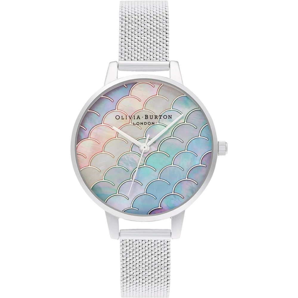 商品Olivia Burton|Women's Under The Sea Stainless Steel Mesh Bracelet Watch 34mm,价格¥983,第1张图片