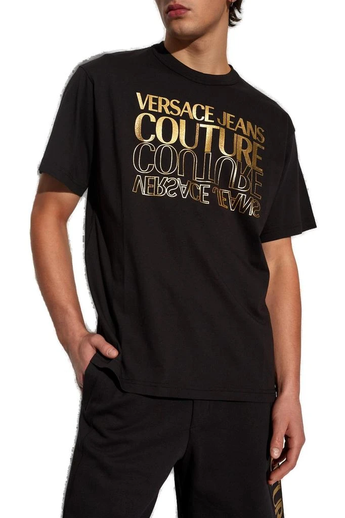商品Versace|Versace Jeans Couture Logo Printed Crewneck T-Shirt,价格¥757,第2张图片详细描述