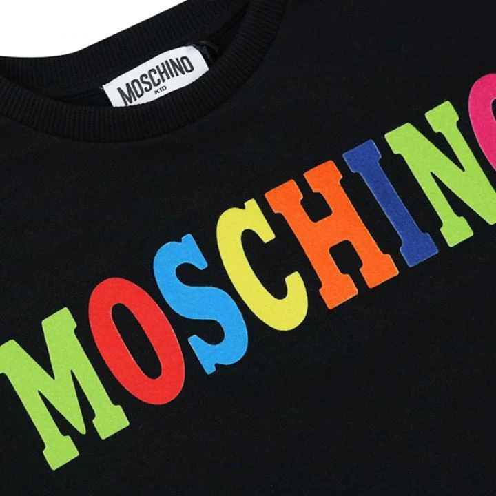 商品Moschino|Black Maxi Multicoloured Logo T Shirt,价格¥323,第2张图片详细描述