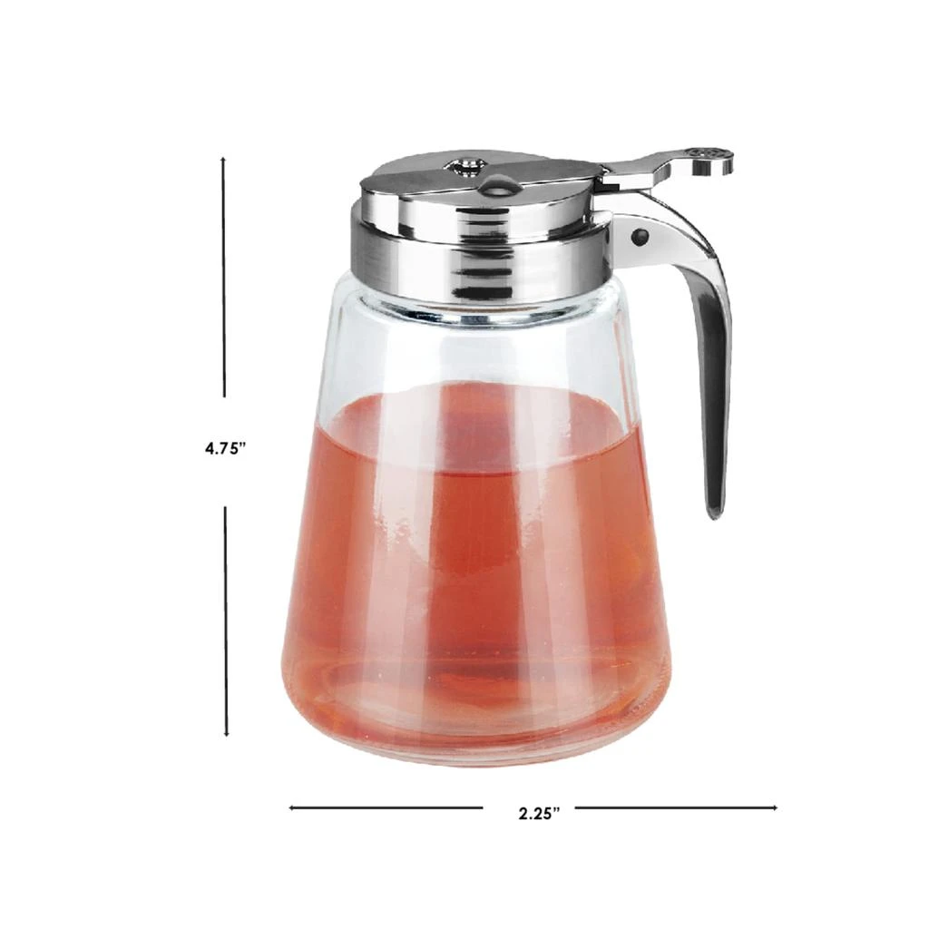 商品Home Basics|Home Basics Classic No-Drip Syrup Dispenser, Clear,价格¥103,第2张图片详细描述