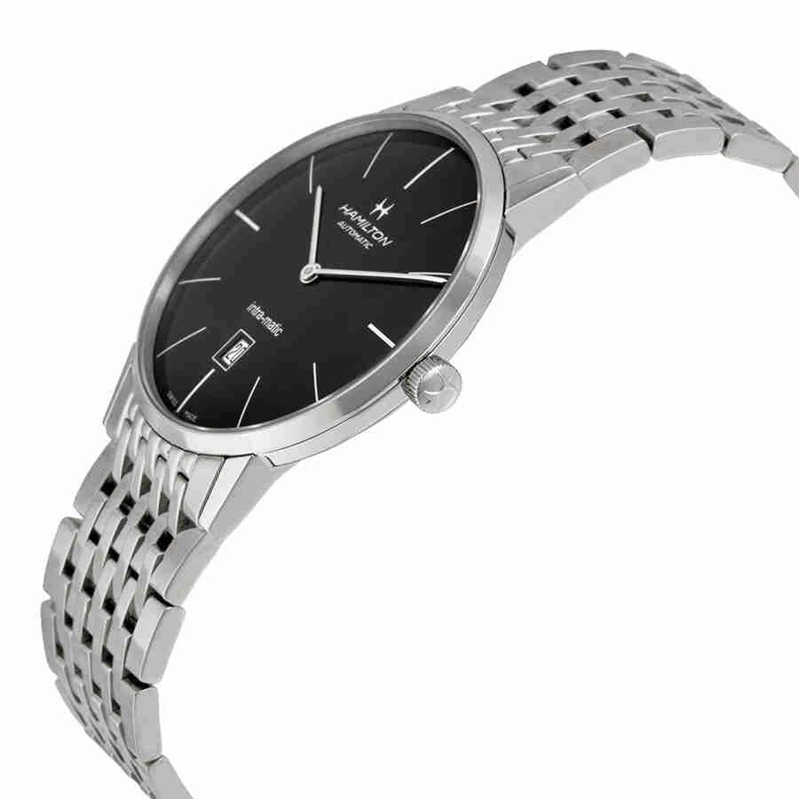 商品Hamilton|Timeless Classic Intra-Matic Black Dial Men's Watch H38755131,价格¥4406,第2张图片详细描述