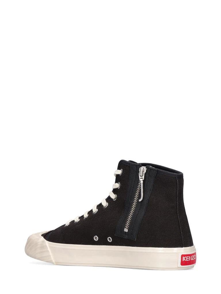 商品Kenzo|Boke Logo Cotton High Top Sneakers,价格¥1346,第3张图片详细描述