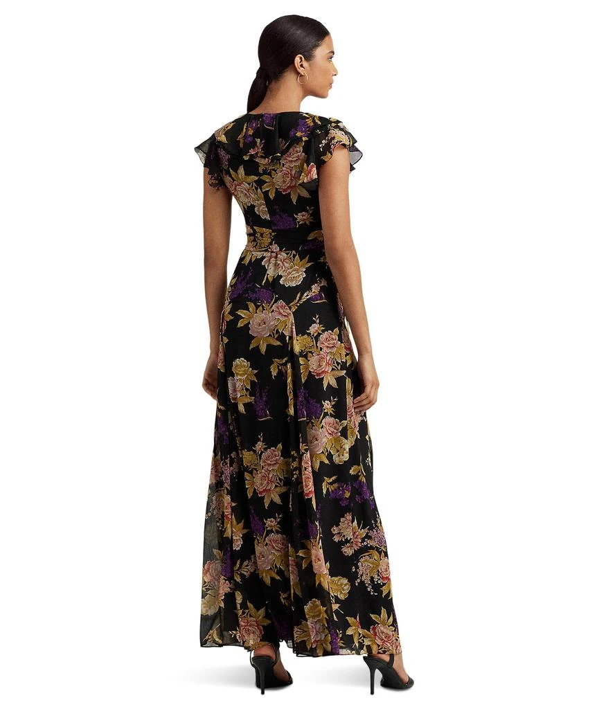 商品Ralph Lauren|Floral Belted Crinkle Georgette Gown,价格¥1388,第2张图片详细描述