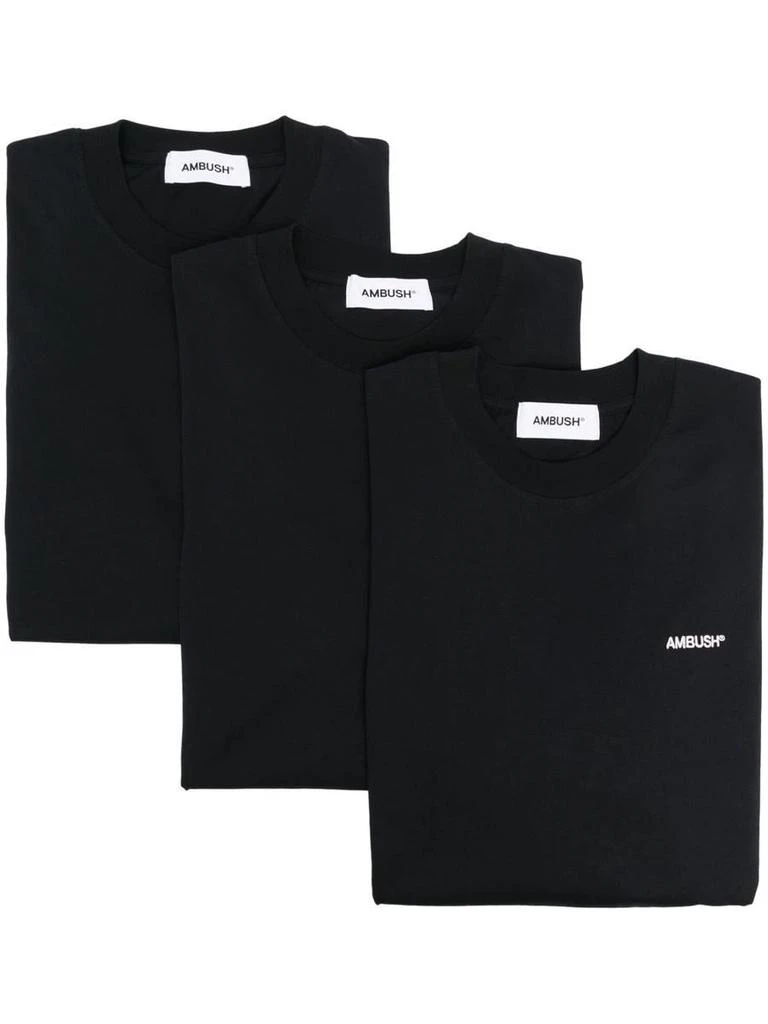 商品Ambush|AMBUSH Logo print t-shirt - 3 pack,价格¥2416,第1张图片