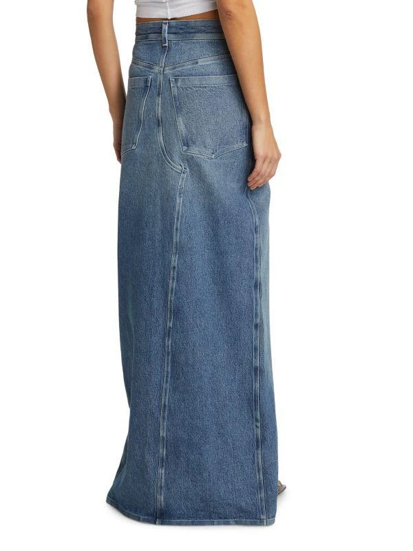 商品Alexander Wang|Bonded-Seams Denim Maxi Skirt,价格¥1606,第2张图片详细描述