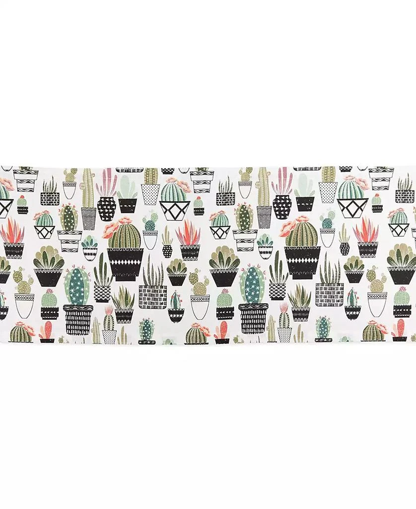 商品Design Imports|Urban Oasis Cactus Print Table Runner, 14" x 108",价格¥337,第3张图片详细描述