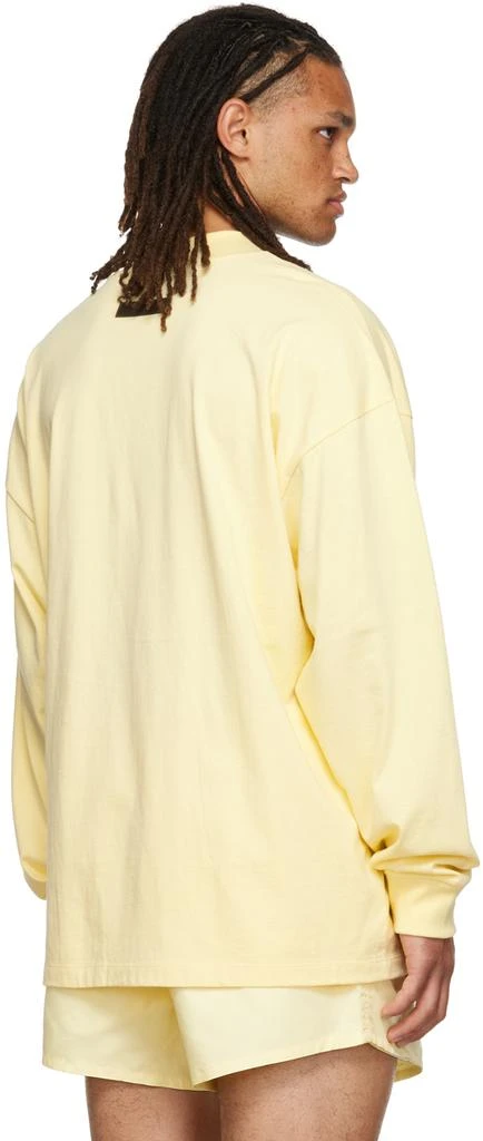 商品Essentials|Yellow Flocked Long Sleeve T-Shirt,价格¥256,第3张图片详细描述