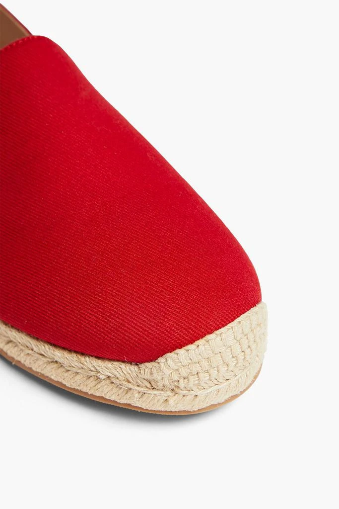 商品Stuart Weitzman|Mykonos cotton-gabardine espadrilles,价格¥613,第4张图片详细描述