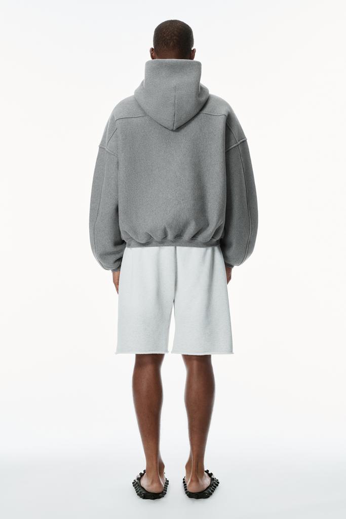 Alexander Wang STAR ZIP UP HOODIE IN DENSE FLEECE - Hoodies