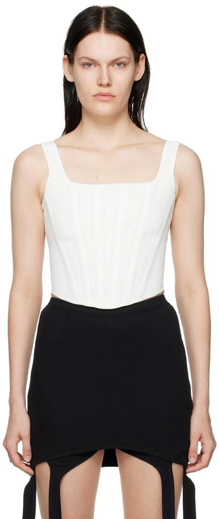 商品Dion Lee|白色 Pointelle Corset 背心,价格¥2215,第1张图片