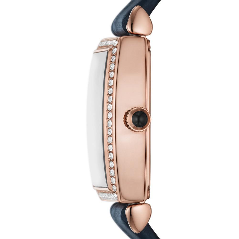 商品Emporio Armani|Women's Gianni T-Bar Rose Gold-Tone Stainless Steel Strap Watch 22mm,价格¥2280,第4张图片详细描述