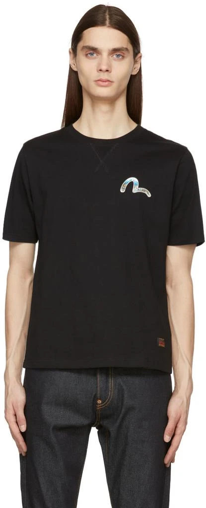 商品Evisu|Black Mt. Fuji Dragon Daicock T-Shirt,价格¥383,第1张图片