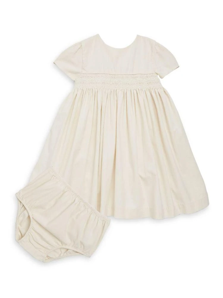 商品Ralph Lauren|Baby Girl's Two-Piece Cotton Shirt Dress and Bloomers Set,价格¥205,第1张图片