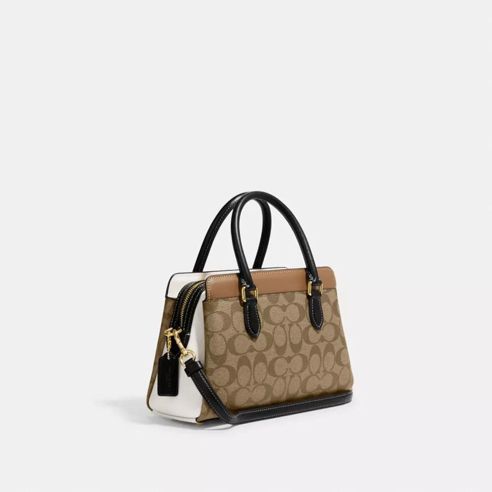 商品Coach|Mini Darcie Carryall Bag In Colorblock Signature Canvas,价格¥1545,第4张图片详细描述