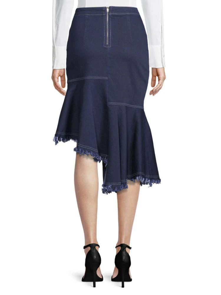 商品Avantlook|Ruffle Slit Denim Skirt,价格¥158,第2张图片详细描述