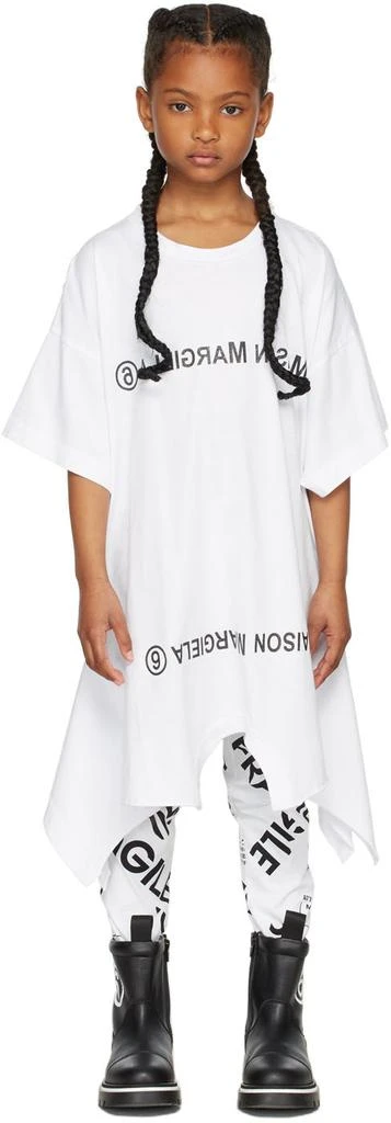 商品MAISON MARGIELA|Kids White Mirrored T-Shirt Dress,价格¥469,第2张图片详细描述