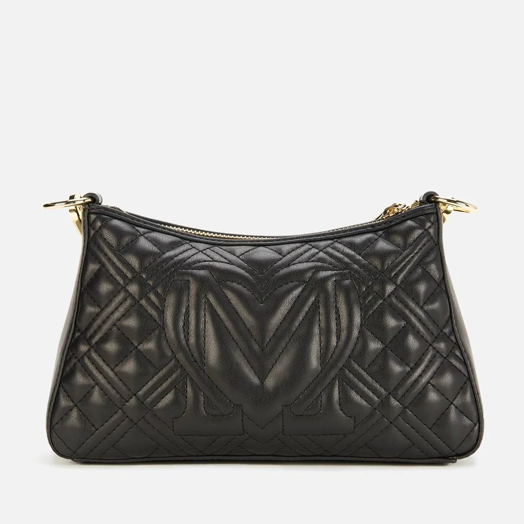 商品Moschino|Love Moschino Women's Quilted Chain Shoulder Bag - Black,价格¥879,第3张图片详细描述