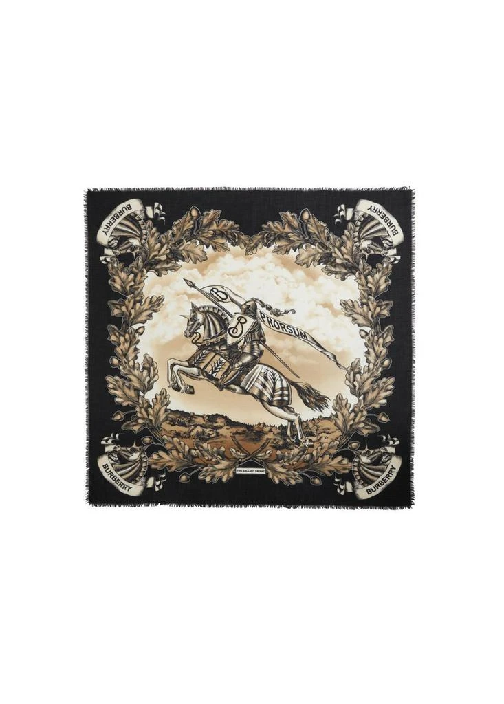 商品Burberry|Ekd print cashmere large square scarf,价格¥6665,第1张图片