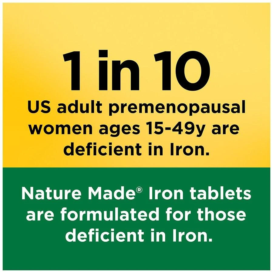 Nature Made Iron 65 mg (325 mg Ferrous Sulfate) Tablets 8