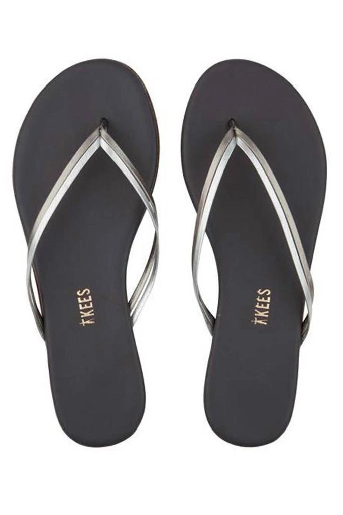 商品Tkees|Duos Flip Flop in Silver Showers,价格¥350,第1张图片