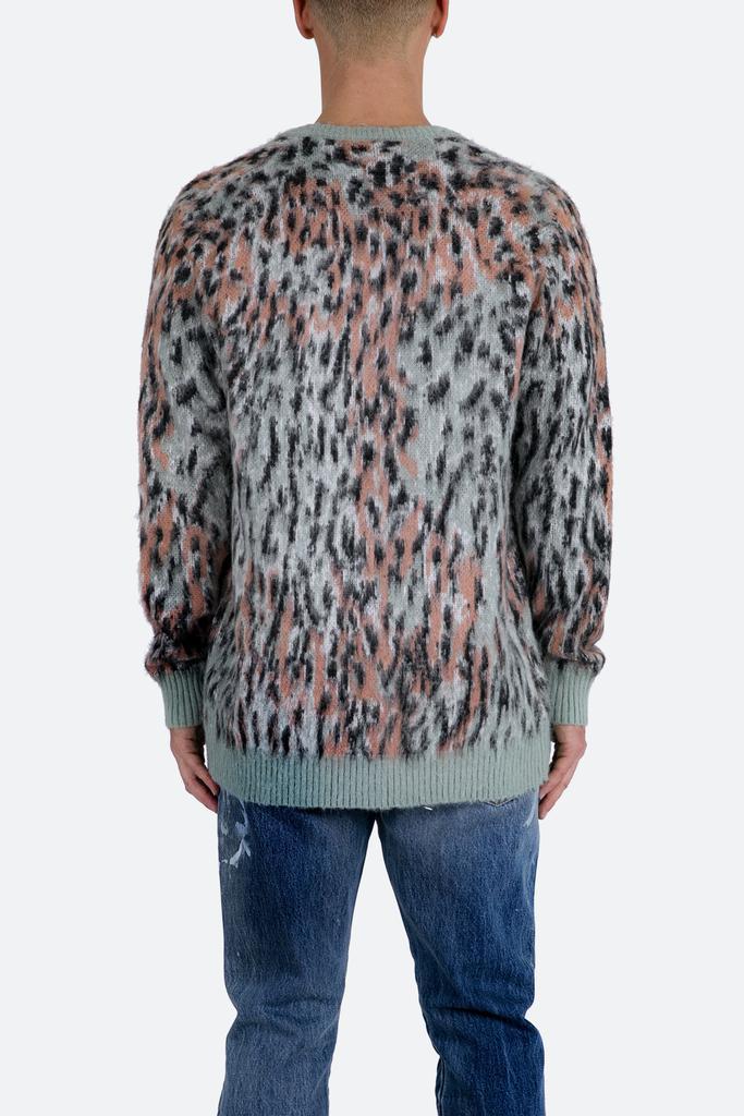 商品MNML|Leopard Cardigan Sweater - Multi,价格¥571,第6张图片详细描述