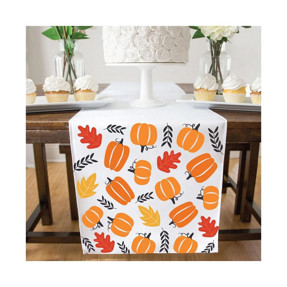 商品Big Dot of Happiness|Fall Pumpkin - Halloween or Thanksgiving Party Cloth Table Runner - 13 x 70 in,价格¥201,第2张图片详细描述