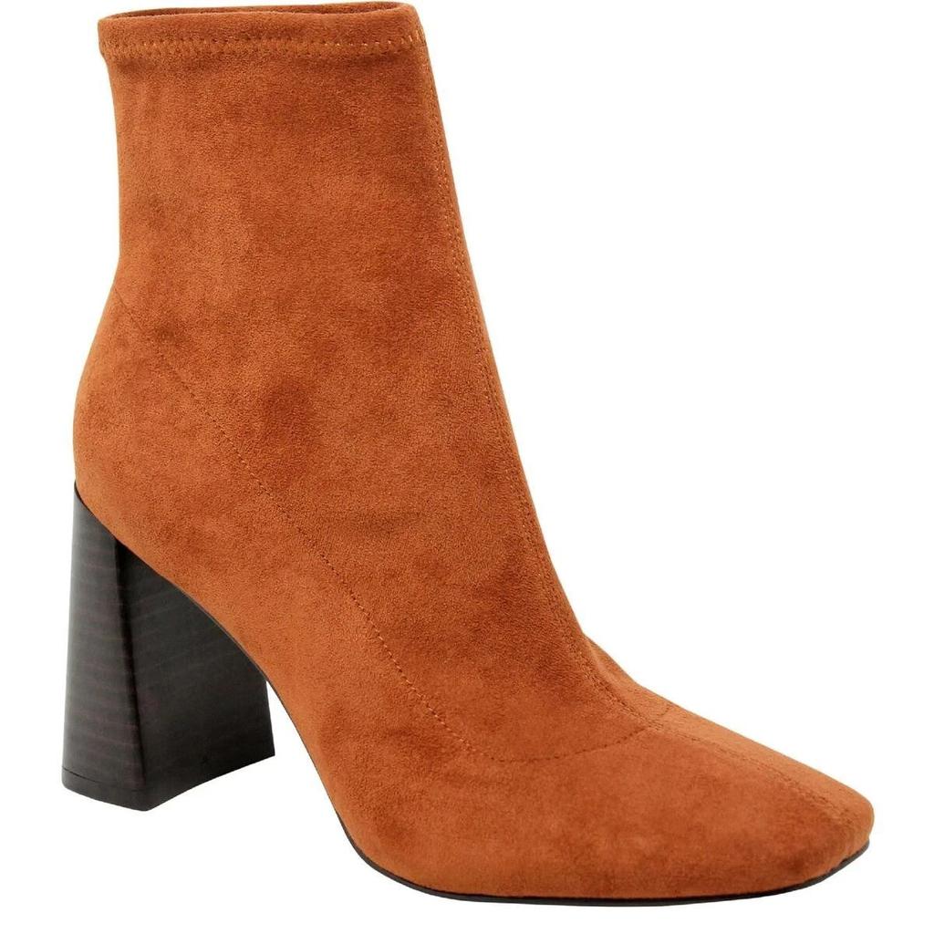 Women's  Turmoil Brown Block Heel Ankle Booties JOBB235 image 2