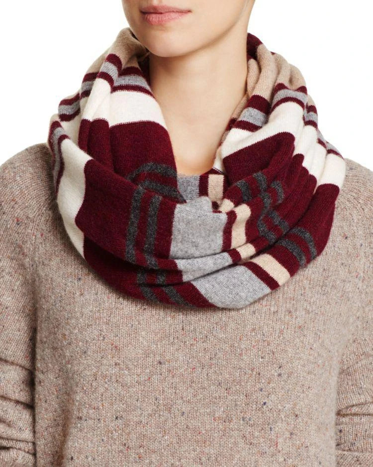 商品Bloomingdale's|Angelina Cashmere Stripe Infinity Scarf - 100% Exclusive,价格¥533,第1张图片