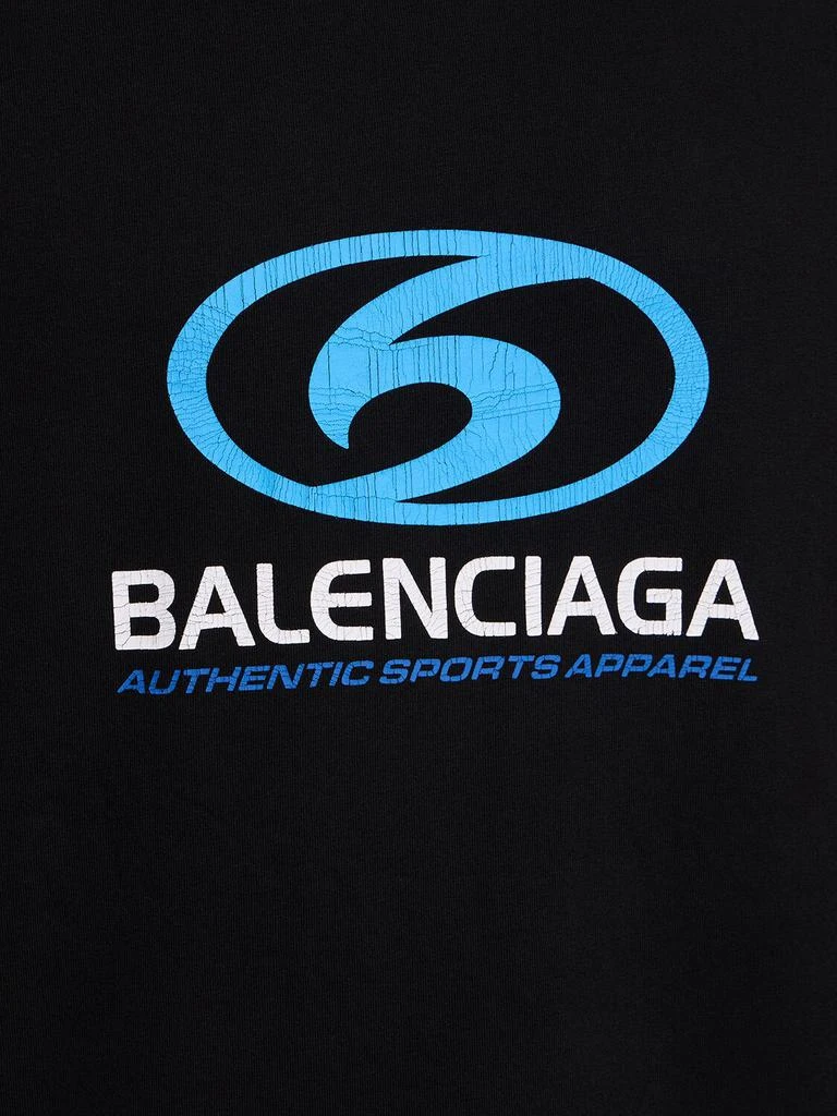 商品Balenciaga|Surfer Cracked Vintage Cotton T-shirt,价格¥7355,第1张图片