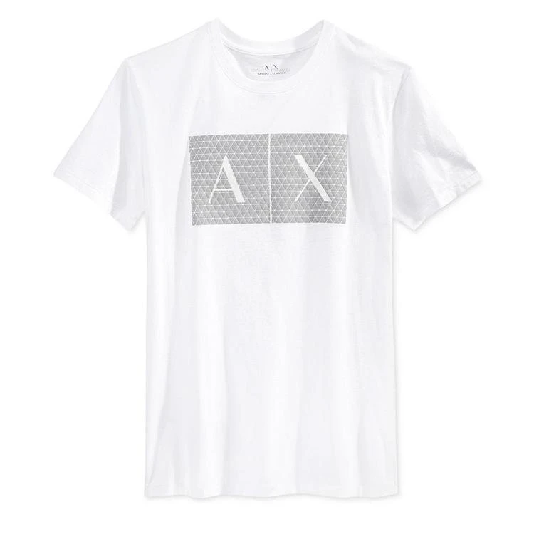 商品Armani Exchange|Men's Triangulation Graphic-Print Logo T-Shirt,价格¥296,第2张图片详细描述