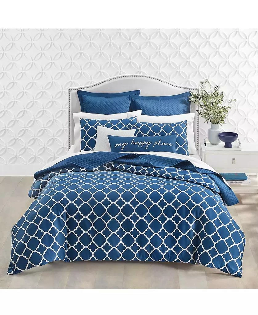 LAST ACT! Geometric Dove 3-Pc. Duvet Cover Set, King, Exclusively at Macy’s 商品