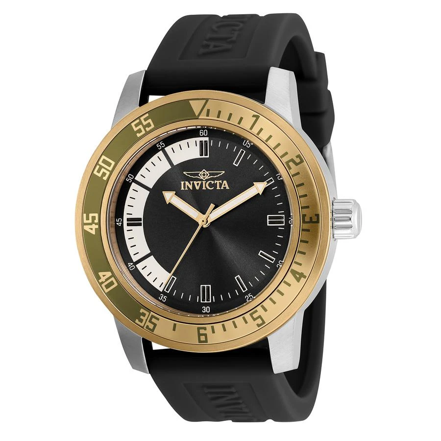 商品Invicta|Invicta Specialty Quartz Black Dial Black Silicone Mens Watch 35682,价格¥298,第1张图片