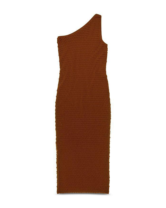 商品Helmut Lang|Spike Textured One Shoulder Dress,价格¥1257,第7张图片详细描述