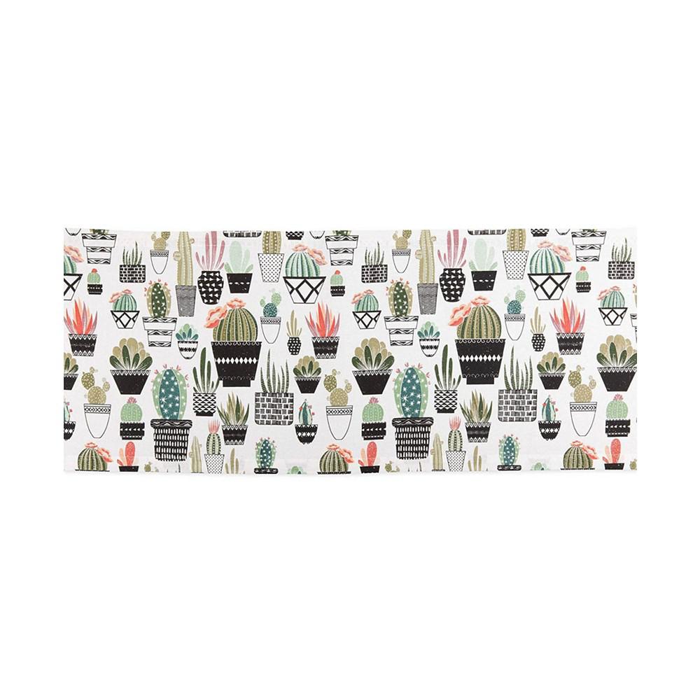 Urban Oasis Cactus Print Table Runner, 14" x 108"商品第3张图片规格展示