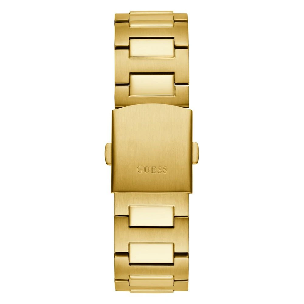 商品GUESS|Men's Multifunction Gold-Tone Stainless Steel Watch 42mm,价格¥538,第3张图片详细描述