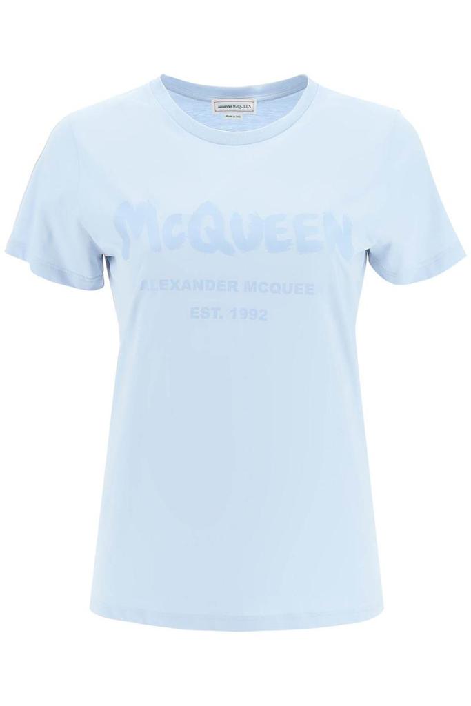 Alexander McQueen]Alexander mcqueen mcqueen graffiti t-shirt 价格