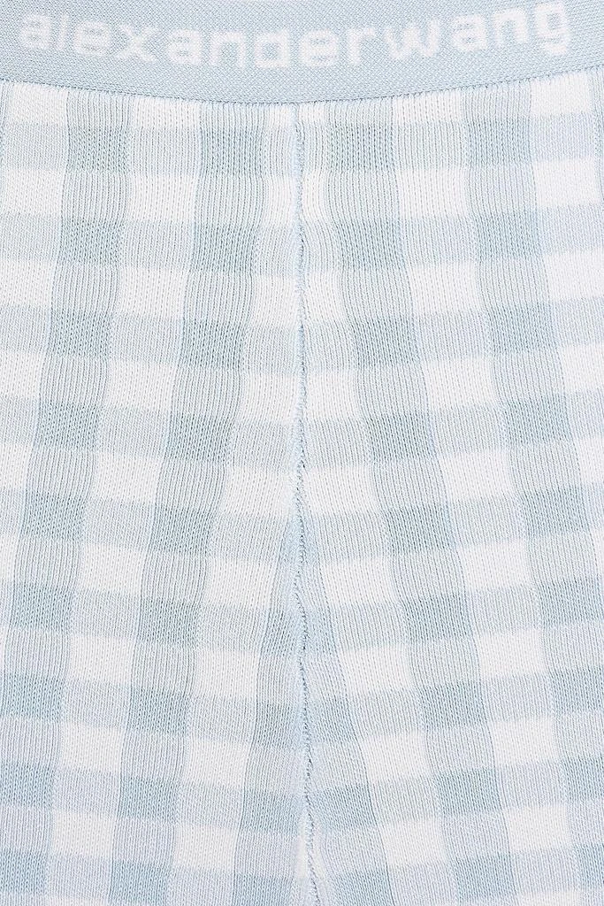 商品Alexander Wang|Gingham stretch-knit shorts,价格¥923,第2张图片详细描述