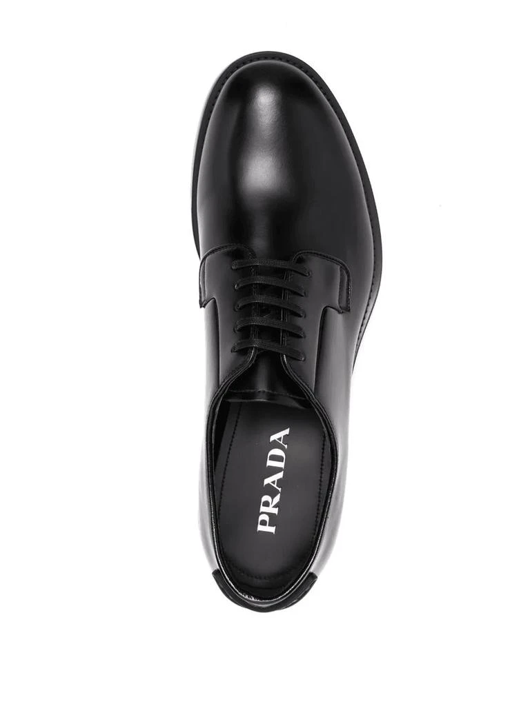 商品Prada|PRADA brushed-leather lace-up shoes,价格¥6827,第4张图片详细描述