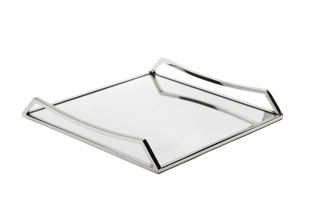 商品Classic Touch Decor|Square Mirror Tray with Handles - 15.75"L,价格¥1007,第2张图片详细描述