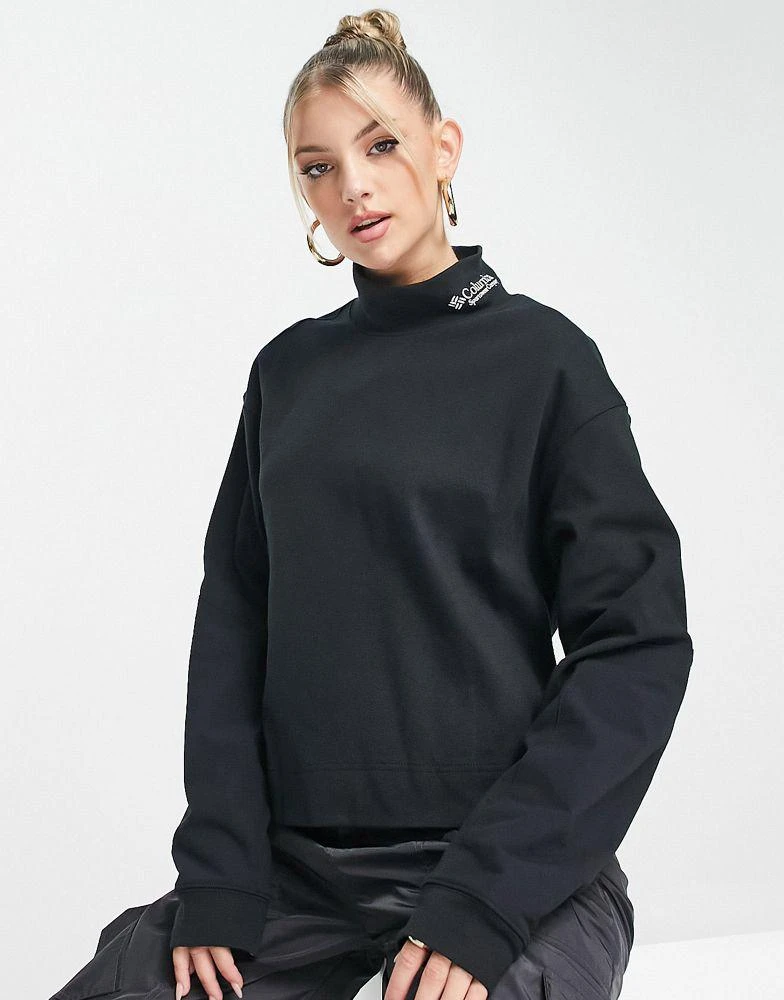 商品Columbia|Columbia Ballistic Ridge high neck long sleeve top in black,价格¥389,第4张图片详细描述